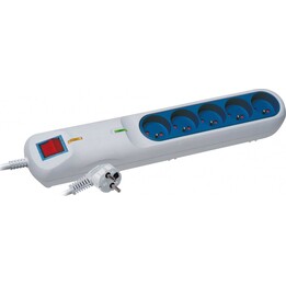 LF-2005 Surge Protector Power Strip, 3 Outlets, 5M, Grey