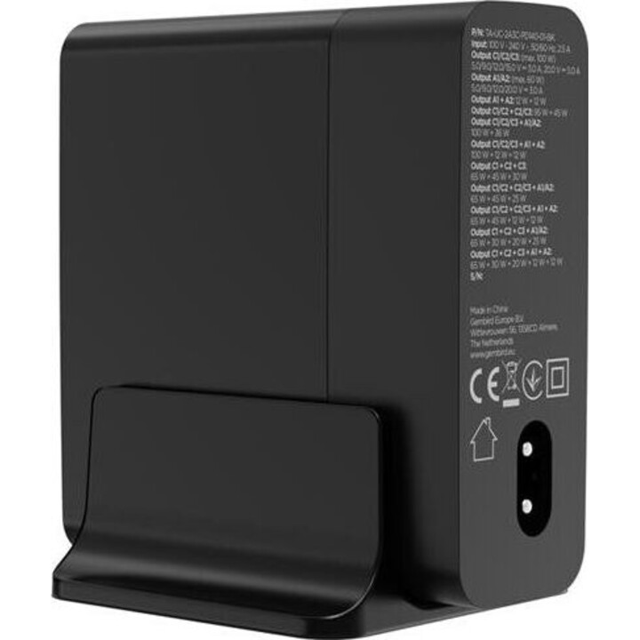 USB-Universal-Ladegerät 4-polig 140 W/TA-UC-2A3C-PD140-01-BK GEMBIRD