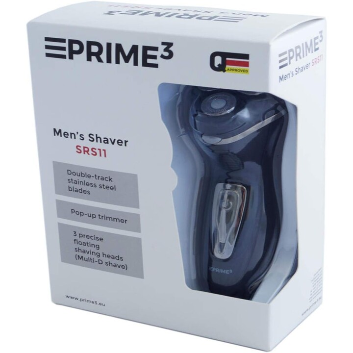 Prime3 SRS11 máquina de barbear elétrica preta
