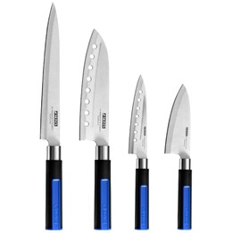 6-Piece Pack Monix Solid+ M355003 / 4 Santoku Knives / 1 Solid Pro Scissors / 1 Organizer Block