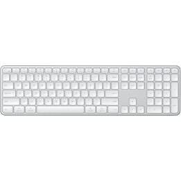 Satechi Slim Ex3 Bluetooth Wireless Keyboard for Up to Three Devices with Mac/Windows Mode Switch (Silver)