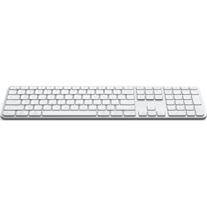 Satechi Slim Ex3 Bluetooth Wireless Keyboard for Up to Three Devices with Mac/Windows Mode Switch (Silver)