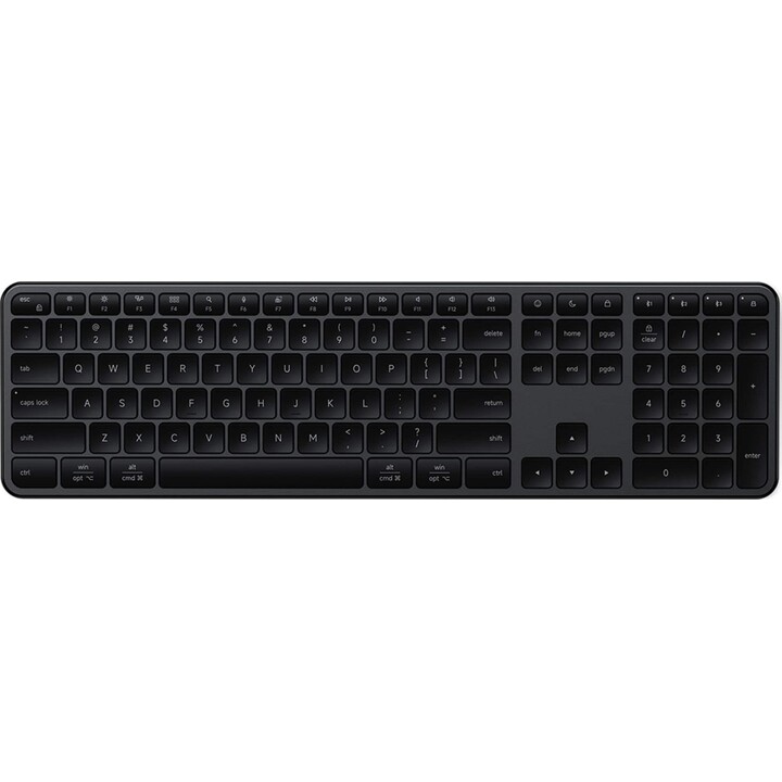 Satechi Slim EX3 Bluetooth Wireless Keyboard for up to three devices with Mac/Windows mode switch (Space Black)