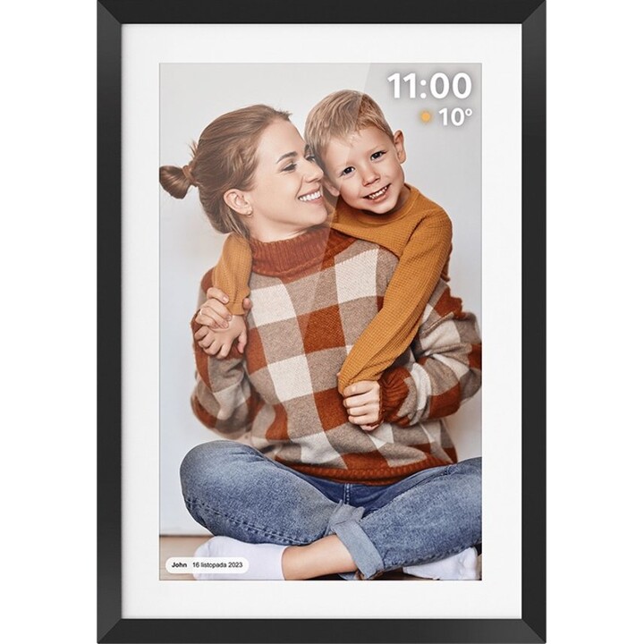 Moldura digital Kruger&Matz FRAMEO de 10,1 polegadas com Wi-Fi e retroiluminação