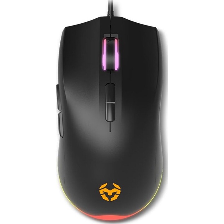 Paquete de gaming con cable Krom Kenta: teclado de membrana, ratón óptico, auriculares con micrófono y alfombrilla retroiluminad