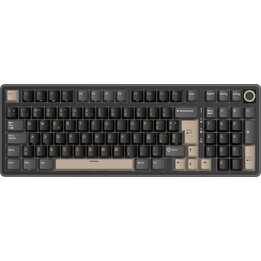 Teclado Royal Kludge RKR98 Pro ISO-ES RGB con teclas intercambiables en caliente, color beige «Phantom»
