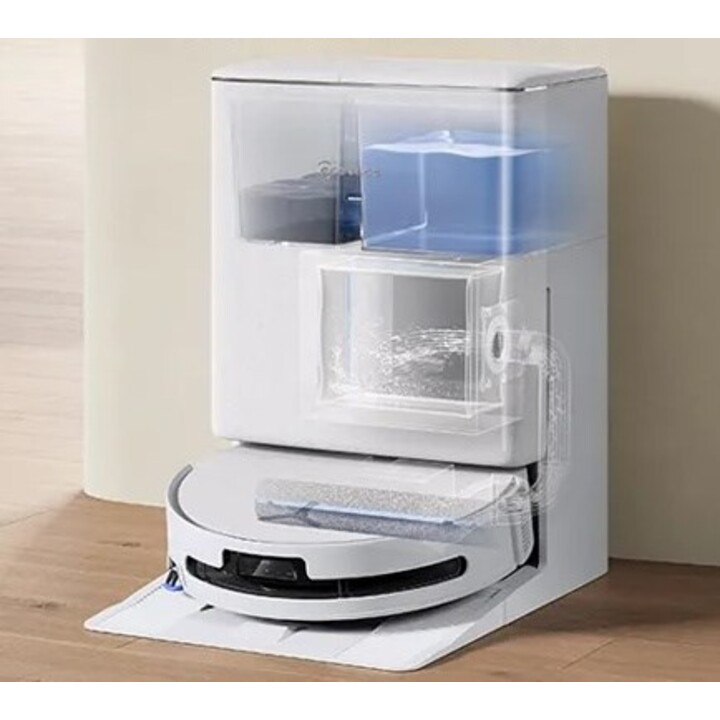 Robot aspirapolvere Ecovacs Deebot T90 Omni da 0,25 l, colore bianco.