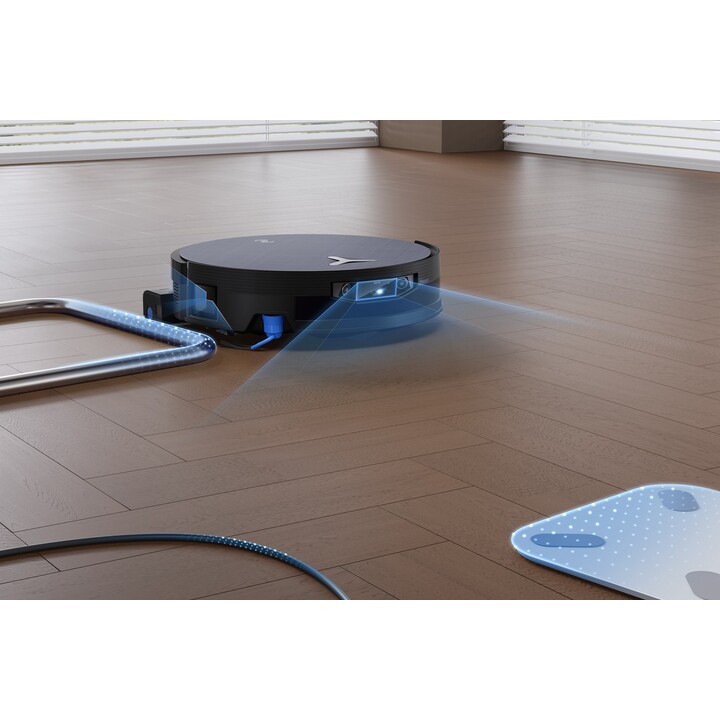 Robot aspirapolvere Ecovacs DEEBOT X12 OmniCyclone da 0,25 l, nero.
