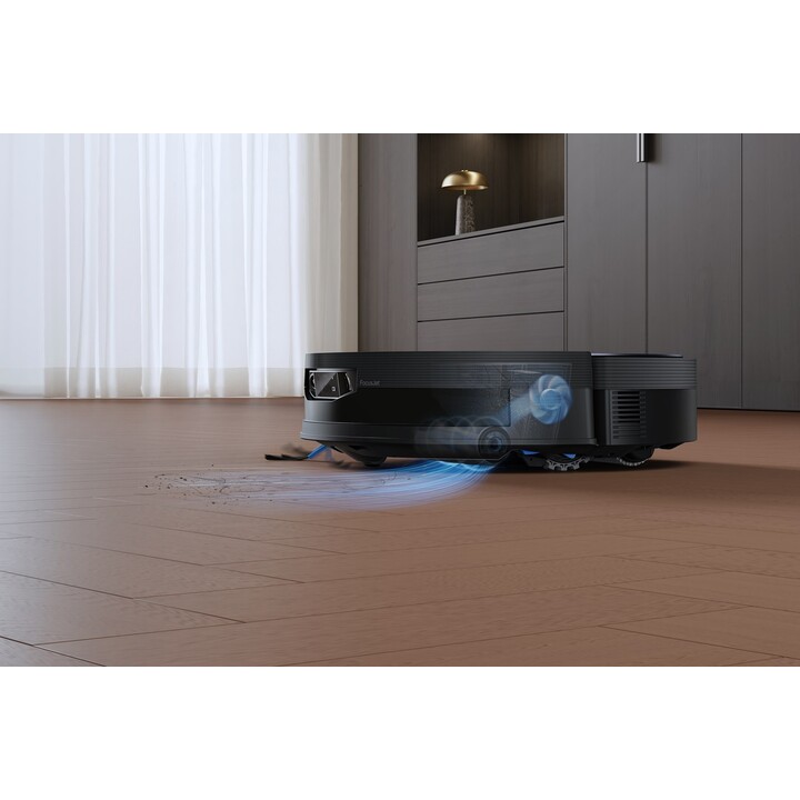 Robot aspirapolvere Ecovacs DEEBOT X12 OmniCyclone da 0,25 l, nero.
