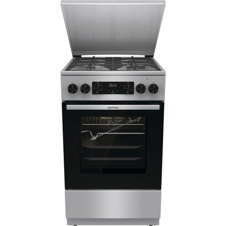 Gorenje GKS5C71XF Freistehender Herd mit Backofen Silber