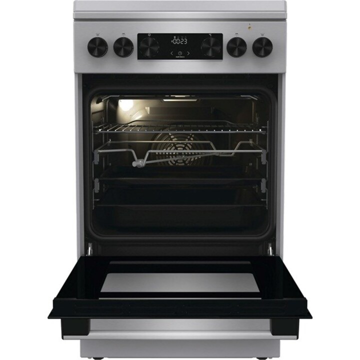 Fogão de piso Gorenje GKS5C71XF com forno, cor prata