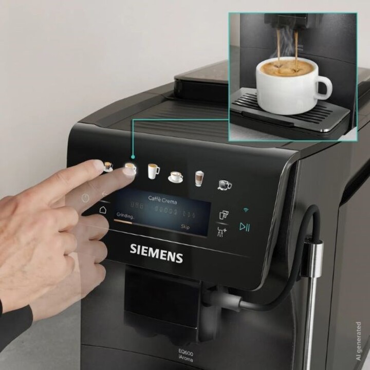 Machine à café à pression Siemens EQ600 iAroma TP603E08 15 bars