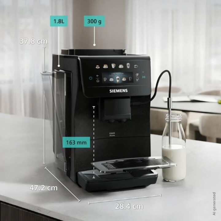 Siemens EQ600 iAroma TP603E08 15 bar pressure coffee maker