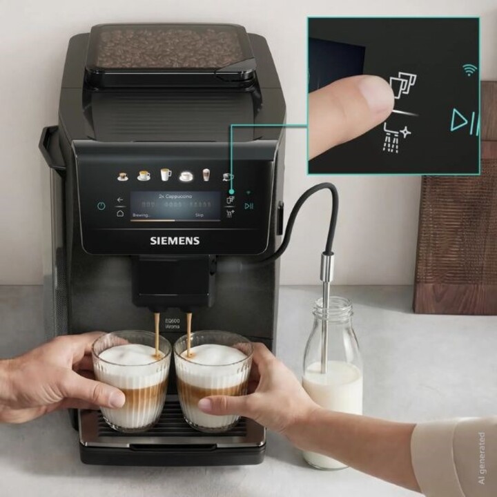 Cafetera de presión Siemens EQ600 iAroma TP603E08 de 15 bar