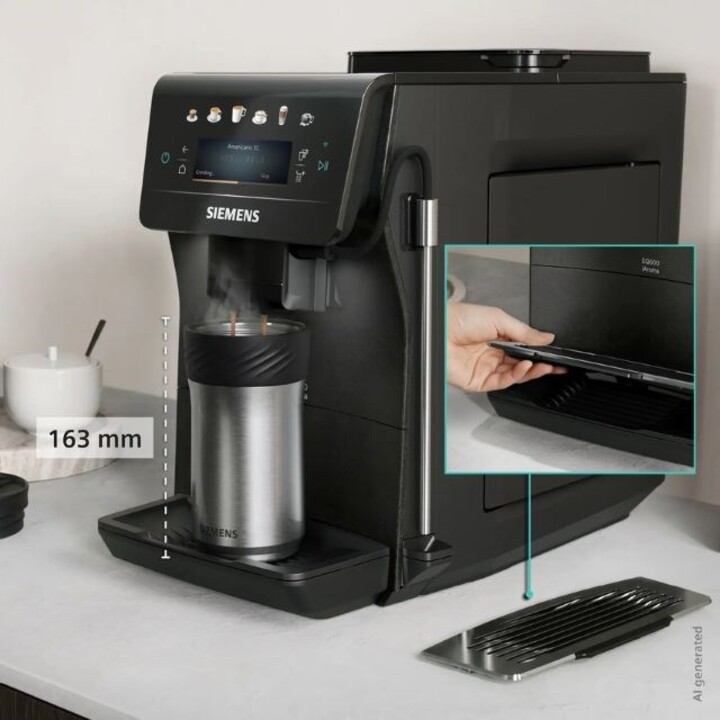 Siemens EQ600 iAroma TP603E08 15 bar pressure coffee maker