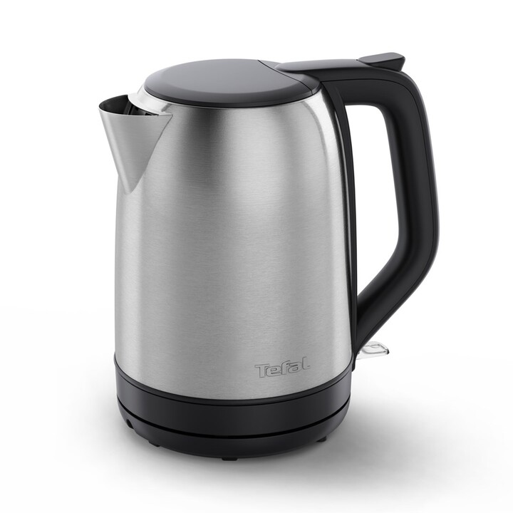 Chaleira elétrica Tefal Subito KO5S0DE0, 1,7 L, 2400 W, preta, em aço inoxidável.