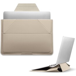 Funda portatil moft 13" sleeve & stand macbook sand white