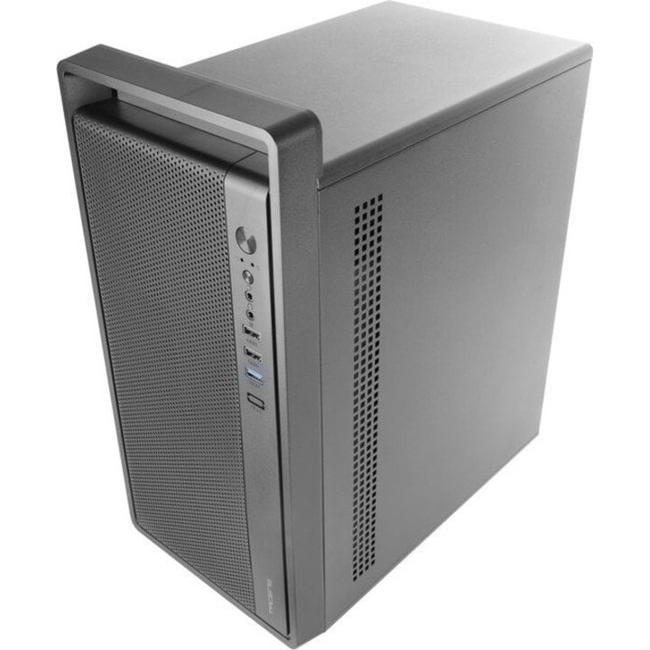 Tacens 2fortisii microatx case nero frontale mesh gpu 235mm maniglia per il trasporto
