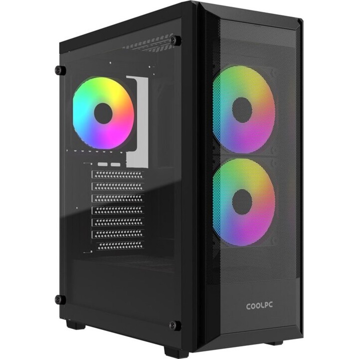 GAMDIAS Black Nebula ARGB boîtier ATX noir