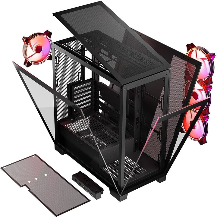 MODECOM Computer Case Volcano SPACE APEX ARGB MIDI USB 3.0 X 2 CYPE-C