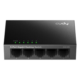 Switch Cudy GS105 Gigabit Ethernet non gestito (10/100/1000) Nero