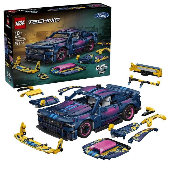 LEGO TECHNIC 42236 Garaje a medida Ford Mustang GT