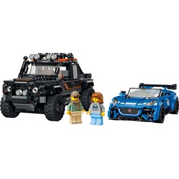 LEGO SPEED CHAMPIONS 77264 Jaguar F-TYPE Project 7 e Land Rover Defender Classica