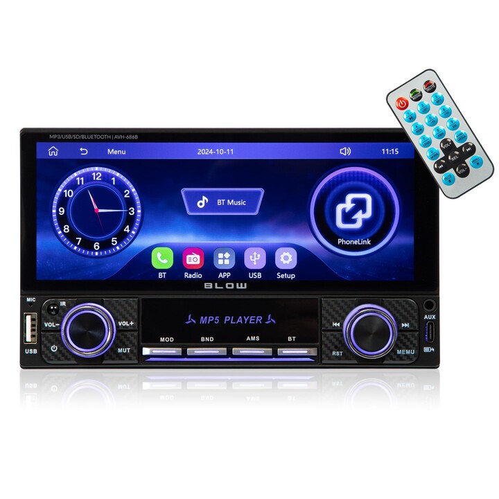 Radio BLOW AVH-686B RDS MP3/USB/micro SD/BLUETOOTH