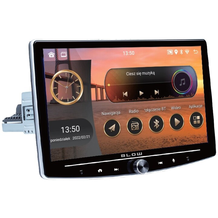 Radio BLOW CP01 1DIN 10" Android/WLAN/GPS/CarPlay Schwenkbar