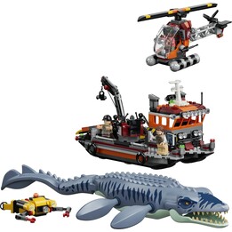 LEGO Jurassic World 77983 - Attacco della barca del Mosasauro