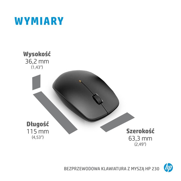 Set tastiera e mouse wireless HP 230