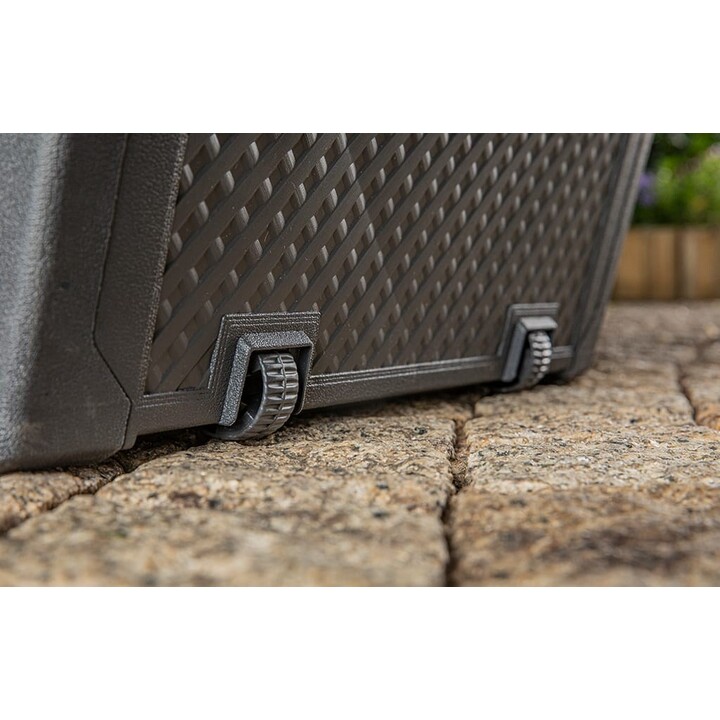Keter 249384 Rectangular Storage Box, Light Gray Resin