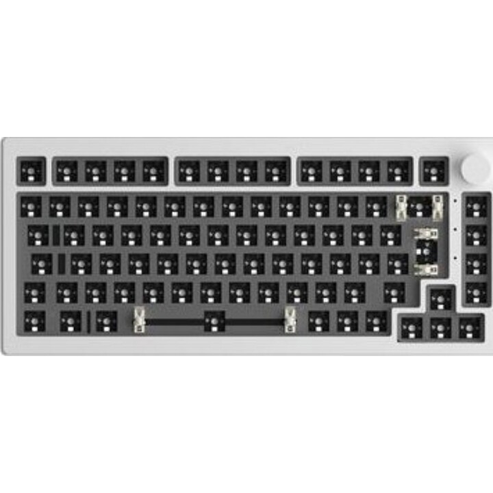 Teclado incompleto Akko 5075B VIA Kit de montaje propio, blanco