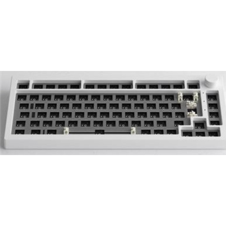 Teclado incompleto Akko 5075B VIA Kit de montaje propio, blanco