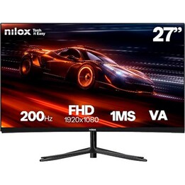 Écran Nilox NXM27FHD2001 27 pouces Full HD 200 Hz, technologie VA, sans scintillement, HDMI, DisplayPort