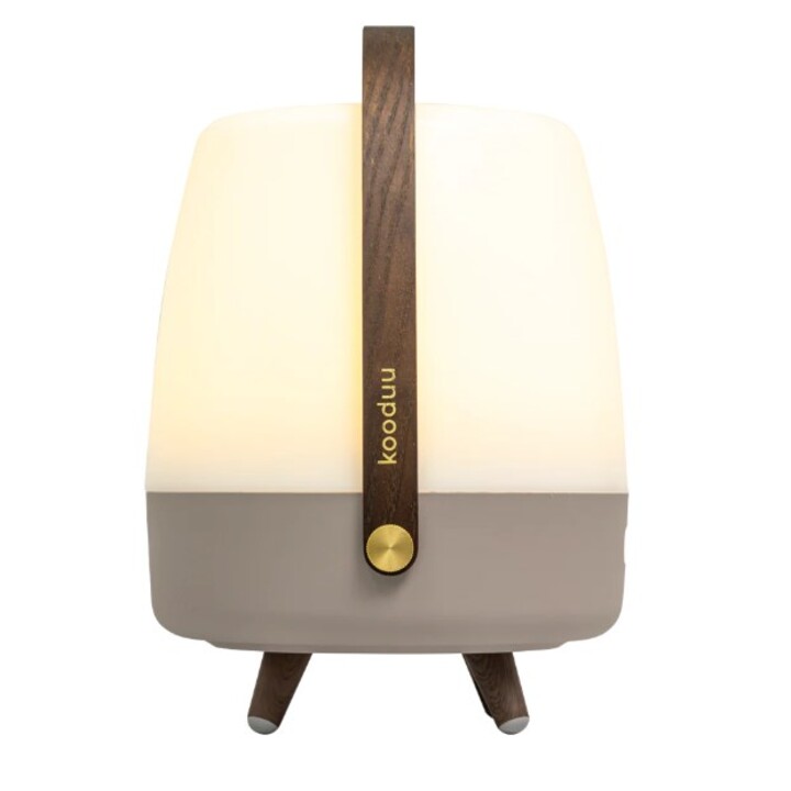 Caixa de Som Monofônica Portátil Kooduu Lite-up Play 2.0 Bege, Branca, Madeira 10 W
