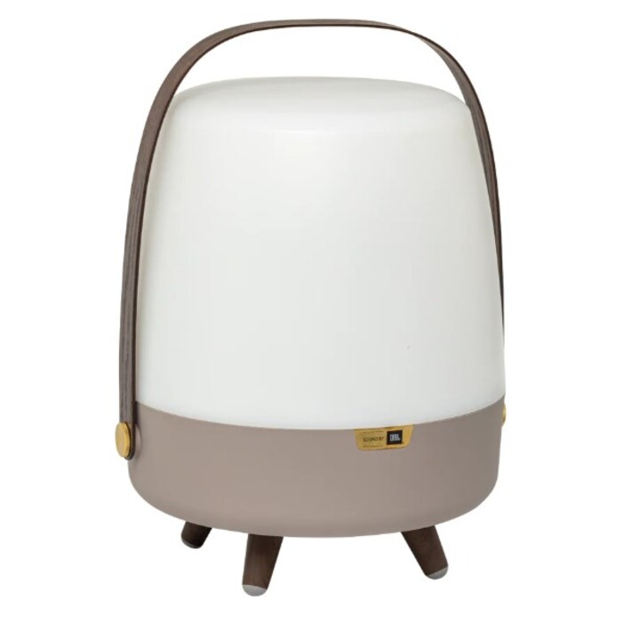 Caixa de Som Monofônica Portátil Kooduu Lite-up Play 2.0 Bege, Branca, Madeira 10 W