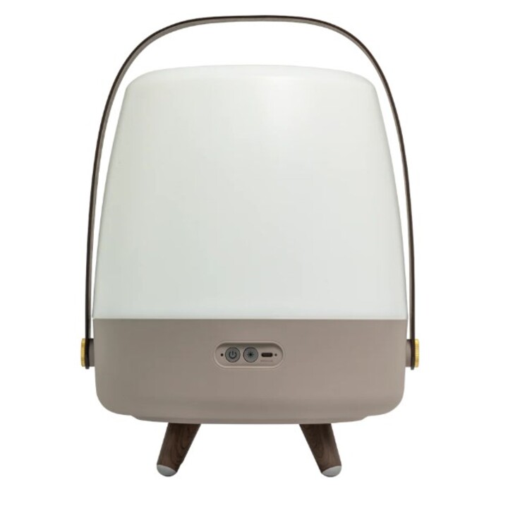 Caixa de Som Monofônica Portátil Kooduu Lite-up Play 2.0 Bege, Branca, Madeira 10 W