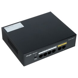 Ruijie Networks RG-ES106F-P commutateur réseau Non-géré L2 Fast Ethernet (10/100) Connexion Ethernet, supportant l'alimentation 