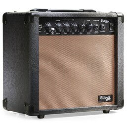 Stagg 15 AA DR EU - Amplificador combo acústico de 15W com reverb