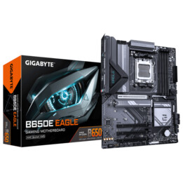 Placa-mãe Gigabyte B650e Eagle – Processadores AMD Ryzen Série 9000, VRM de 8+2+2 fases, até 8200 MHz DDR5 (overclock), 1x PCIe 