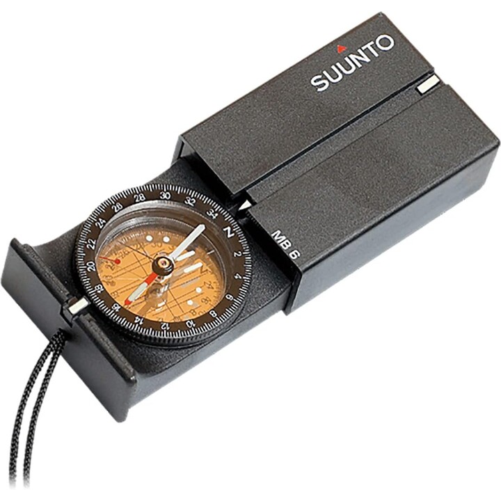 Suunto MB-6 NH Magnetic Orientation Compass, Black Plastic