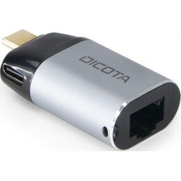 Adaptateur DICOTA Mini USB-C vers Ethernet avec alimentation