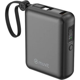 Powerbank 10000mAh Muvit For Change MCCHP0014/ 35W/ Negra