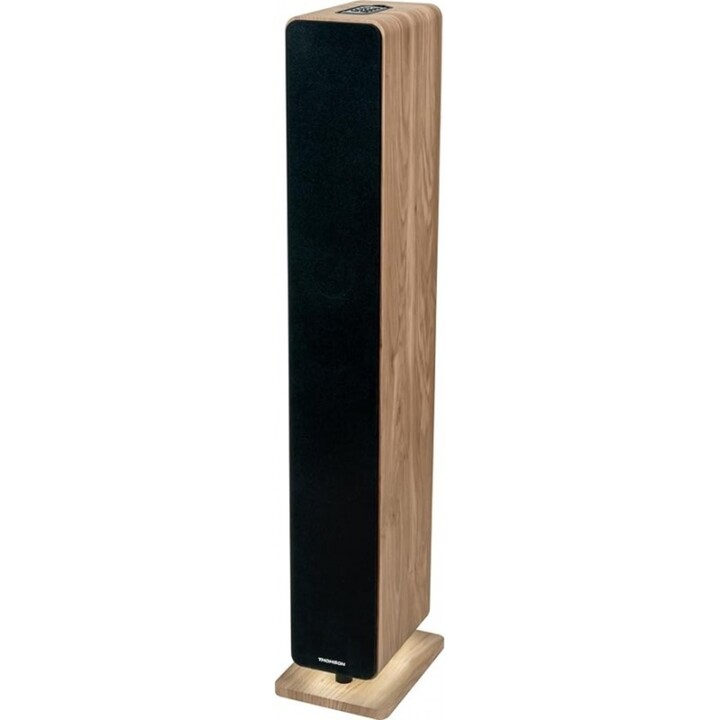 Enceinte Thomson Sound Tower 120 W, USB, aux, bois de mandolin, DS702
