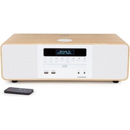 Sistema de som Thomson Micro com rádio BT, FM, CD, MP3 e USB, branco, modelo mic201ibt