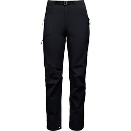 Pantalones de senderismo Black Diamond Alpine para mujer, color negro, talla: S