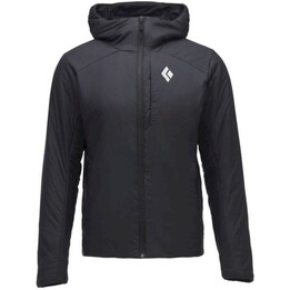 Casaco com capuz e isolamento térmico Black Diamond First Light Hybrid, preto, tamanho: M