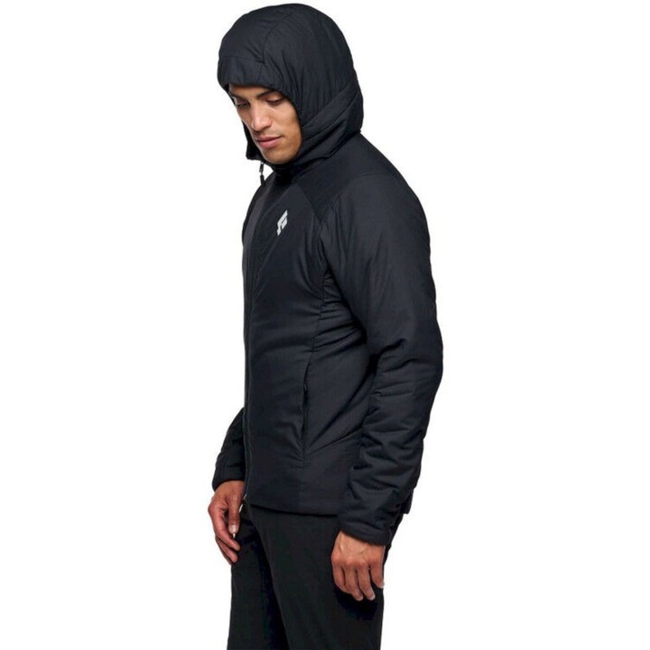 Giacca con cappuccio Black Diamond First Light Hybrid Insulated, nera, taglia: M