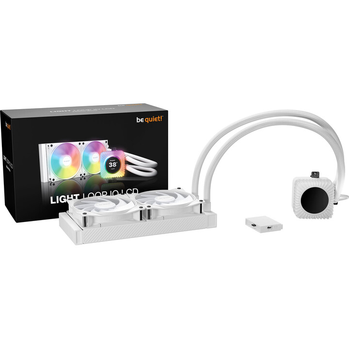 BeQuiet Refrigeración líquida Light Loop IO LCD 240 mm Blanco